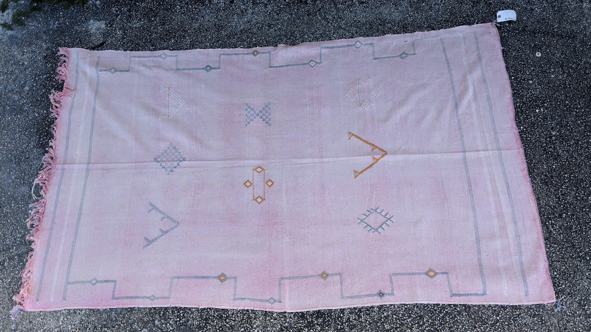 Cactuskilim Decorative Rug - 7'2" x 4'3" - Dry Cleaning Only