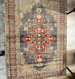 Vintage Oushak Rug - 5' x 4'