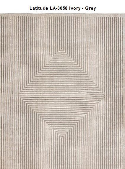 Latitute Ivory/Gray 6 X 9 Rug