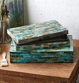 Lg Verdigris Box  15x9.5x3.5