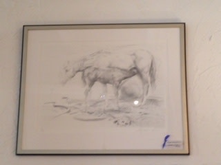Horse Lithograph - 24L x 33H
