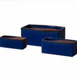 Window Box Planter Blue LG 24"W x 11"D x 10"H
