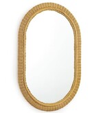 Bonjour Rattan Mirror   36 x 24