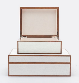 Jeston Snow Wood Box SM 9''L x 7''W x 4''H