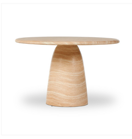 Janice Dining Table Sand Striae 48.00"w x 48.00"d x 30.00"h