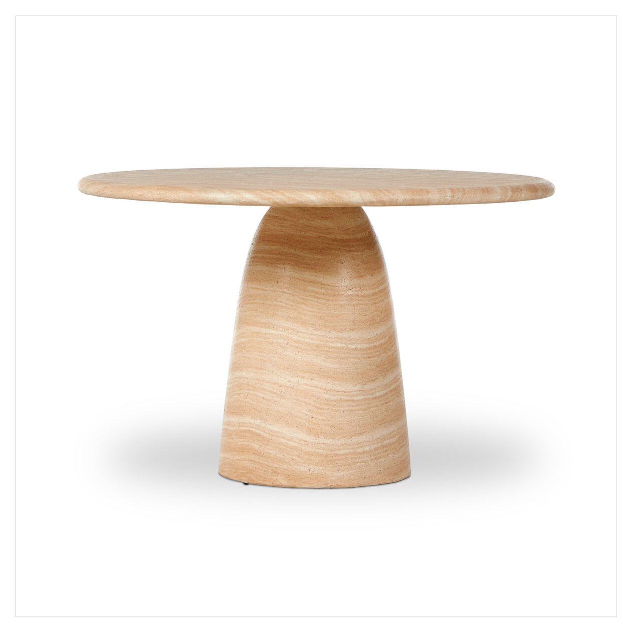 Janice Dining Table Sand Striae 48.00"w x 48.00"d x 30.00"h