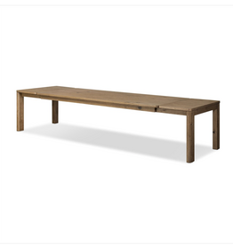 Noeline Double Extension= Dining Table Resawn Worn Oak 96.00"w x 42.00"d x 30.00"h