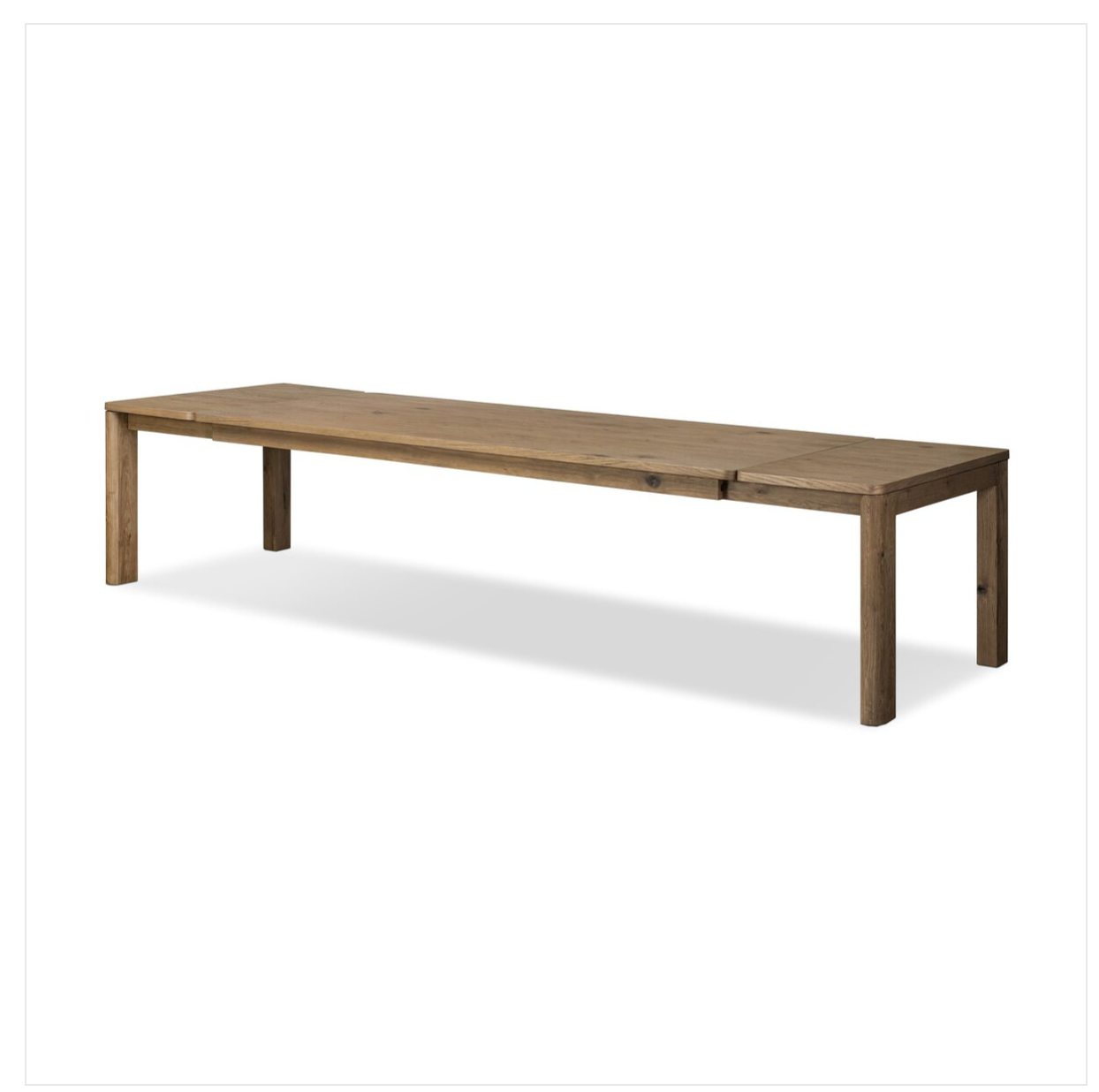 Noeline Double Extension= Dining Table Resawn Worn Oak 96.00"w x 42.00"d x 30.00"h