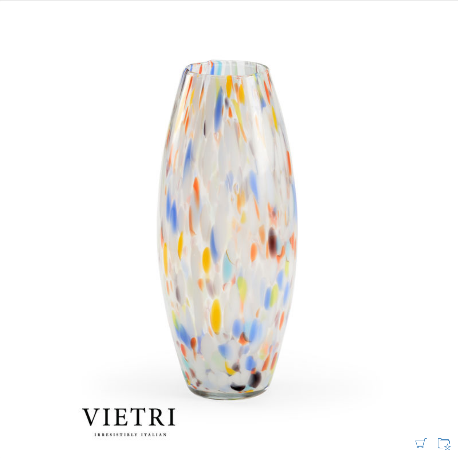 Siluro Vase     15.25h x 6w x 6d