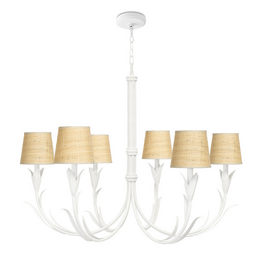 River Reed Chandelier Small - 41"D x 34.75"H