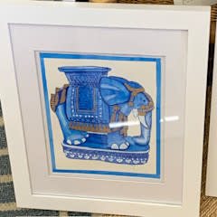 Blue Elephant 11"x14" original water color