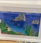 Capri 14"x18" original gouache painting