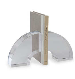 Nolan Crystal Bookends 6" x 6" X 2.5"