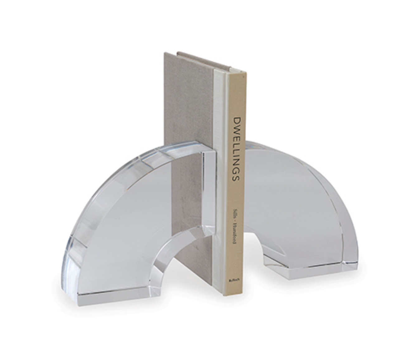 Nolan Crystal Bookends 6" x 6" X 2.5"