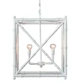 Baldwin Aged White Chandelier 24"H x 20"W x 20"D