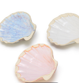 Reactive Glaze Shell Tidbit Dish Asst 3 Colors 5" W x 1" D x 5" H
