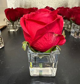 Rosebud Votive-Faux Water (Red)