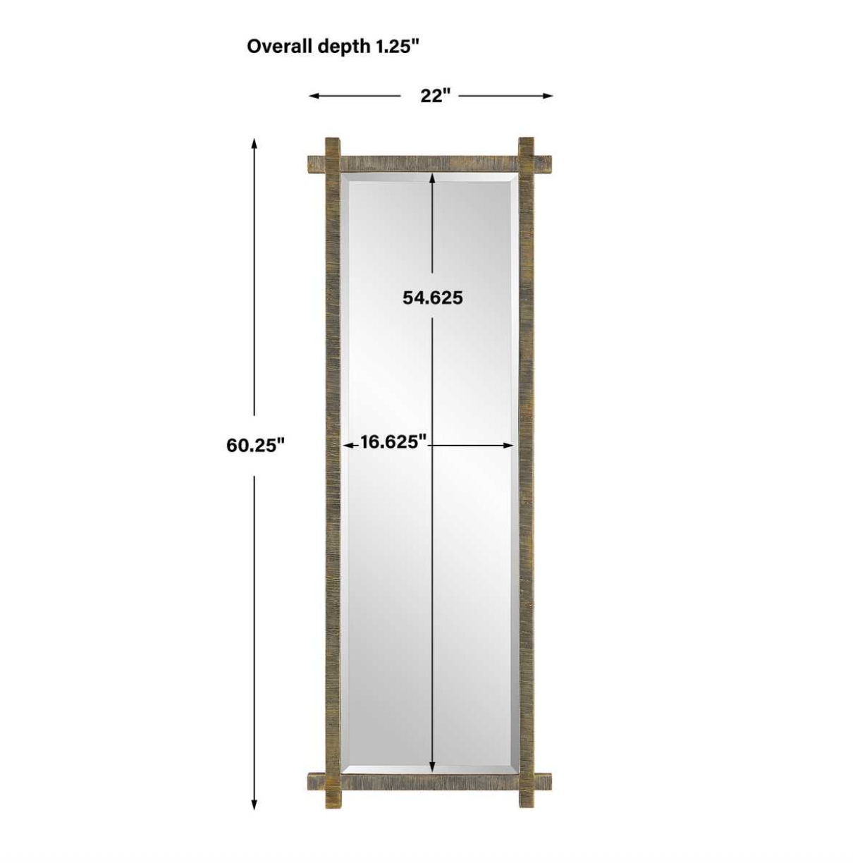 Abanu Tall Mirror 22 W X 60 H X 1 D