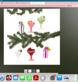 Cocktail Hour Ornament Various drinks 4.5"h x 3" w