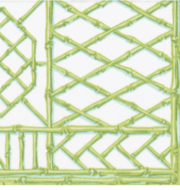 Bamboo Screen Moss Green luncheon