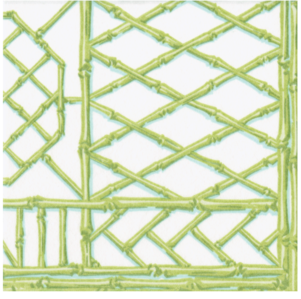 Bamboo Screen Moss Green luncheon