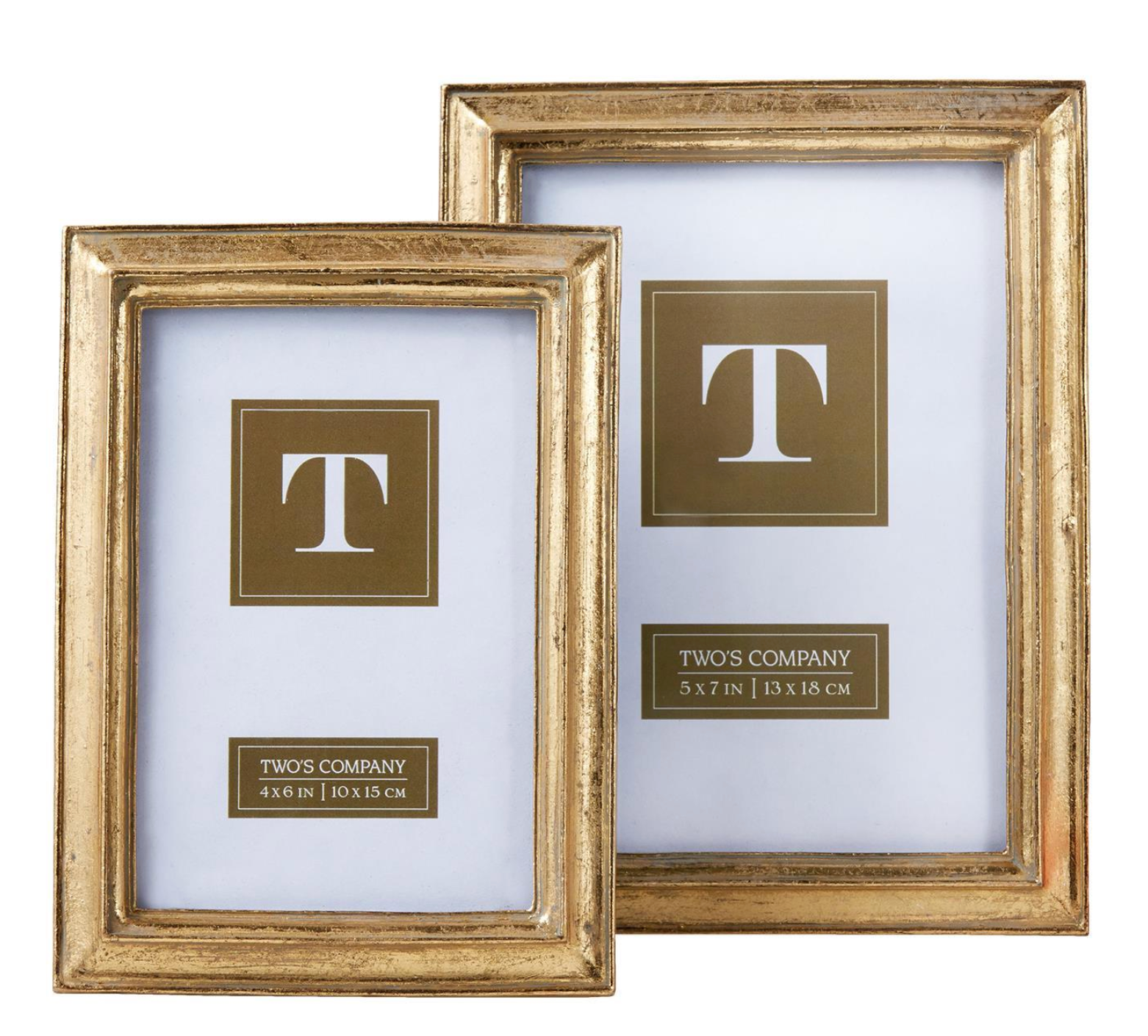 Chatelet Gold Leaf Photo Frame  4" x 6"