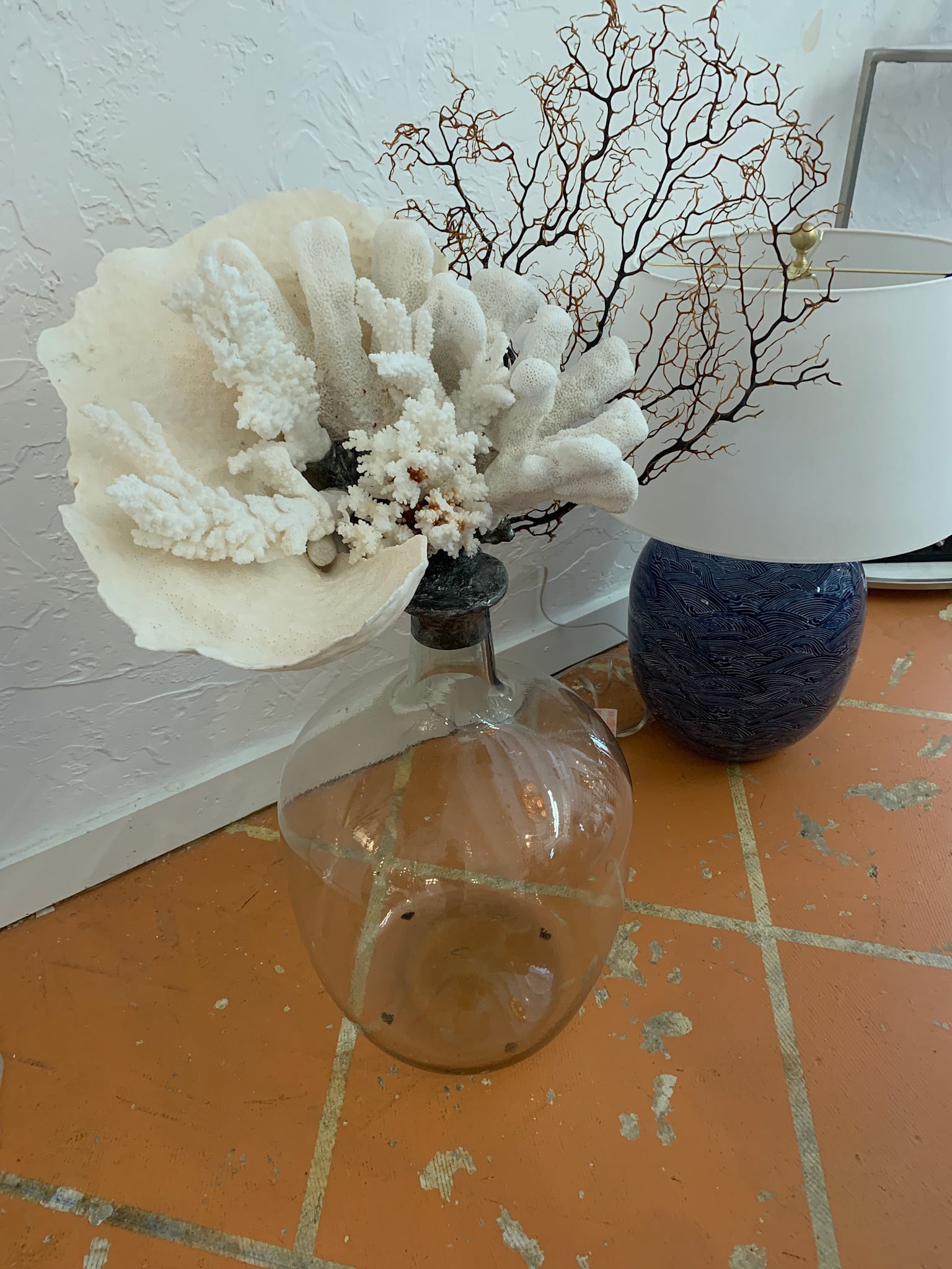 Ex Large Coral with Brown Sea Fan