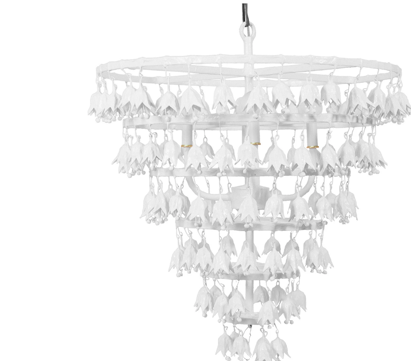 Meme Tulip Drop Chandelier white