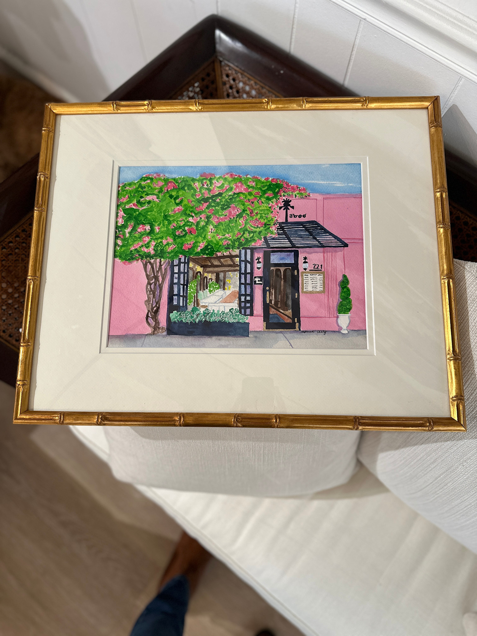 Taboo in Palm Beach original water color 21" x 17"