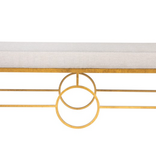 Milan Bench in Royal Gold 20" x 60" x 18"