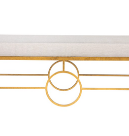 Milan Bench in Royal Gold 20" x 60" x 18"