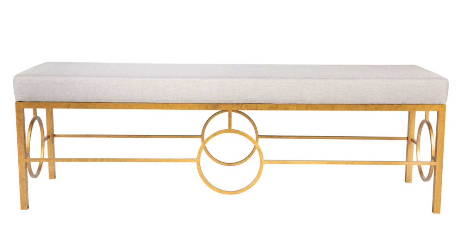 Milan Bench in Royal Gold 20" x 60" x 18"