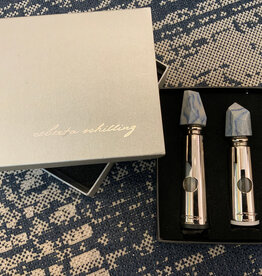 Turnwald Salt and Pepper Grinder Set- 2 pieces/ Blue quartz