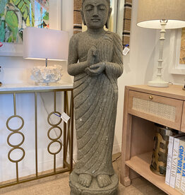 Extra Large Stone Standing Buddha 60"H