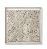 Harlowe Wall Decor Square, White 41''sq x 3''dp