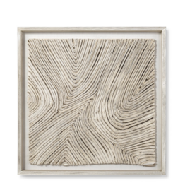 Harlowe Wall Decor Square, White 41''sq x 3''dp