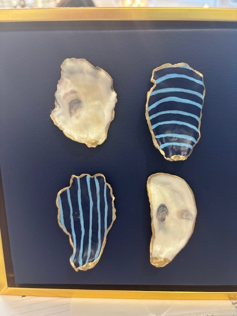 Ocean Blue Shell Collage 9"x9"