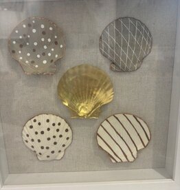 White Shell Collage 10"x10"