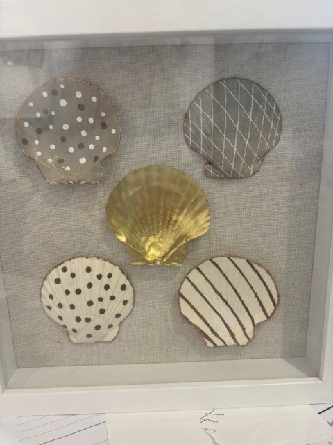 White Shell Collage 10"x10"