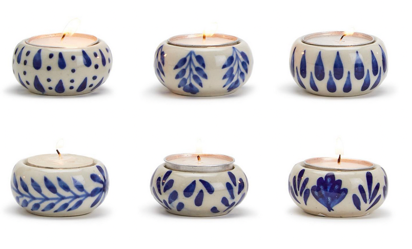 Chinoiserie Candle Holder with Tealight Candle