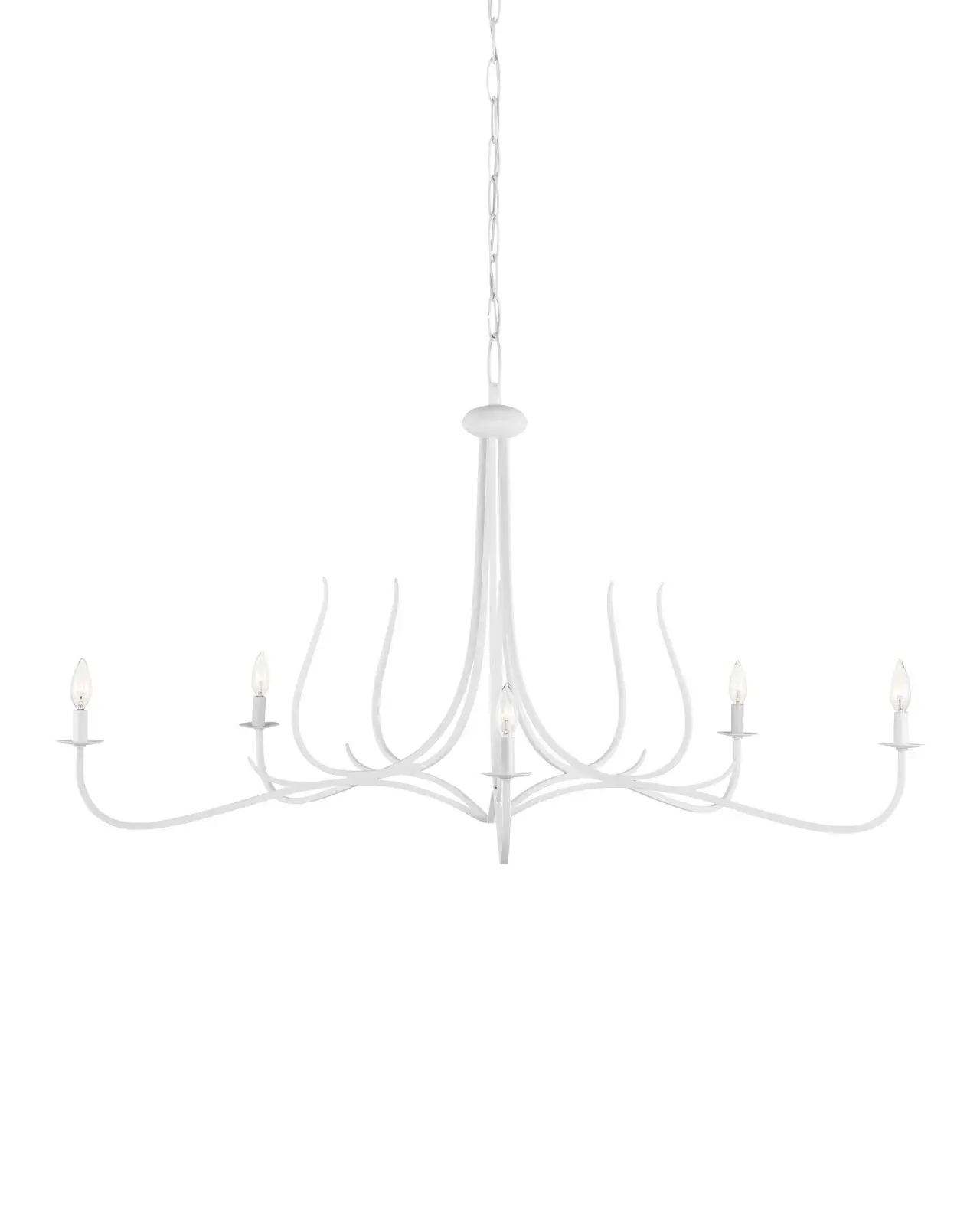 Passion White Chandelier 27.25" x 50.5"