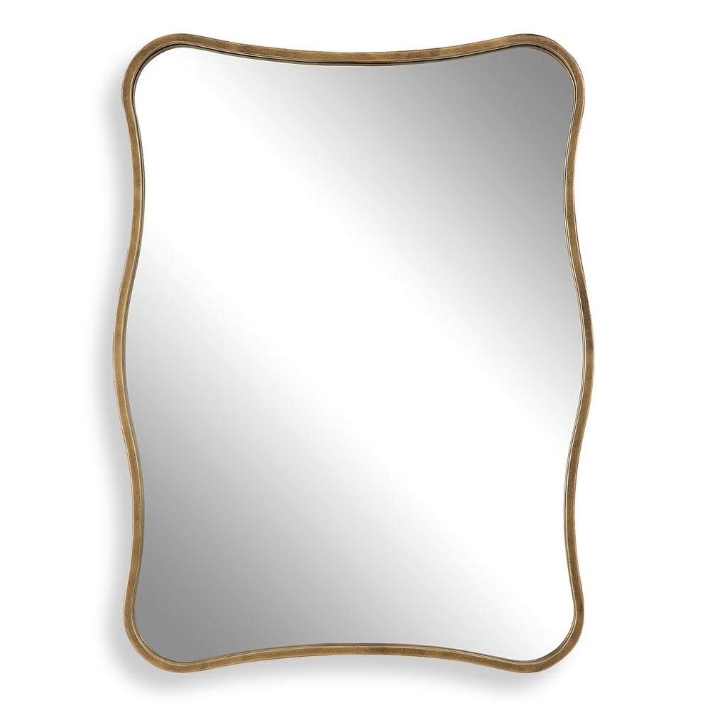 Pavia Vanity Mirror in Gold  28" x 36" x 2"