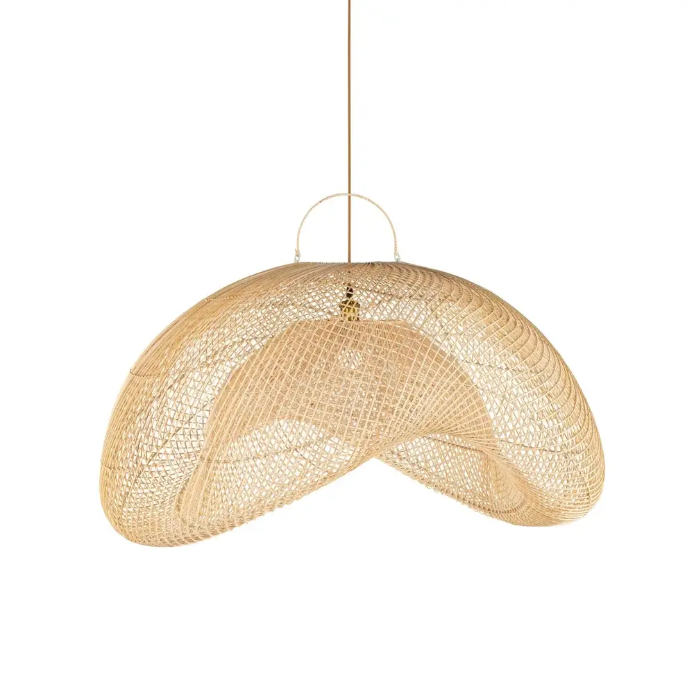 Elma Hanging Lamp - Natural W40 x D40 x H22"
