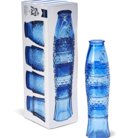 Under The Sea Set of 4 Stackable Fish Glasses in Gift Box
