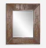 Live Laugh Love Mirror 30 W X 34 H X 1 D
