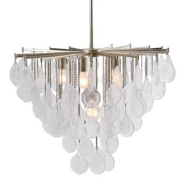 Goccia, 6 Lt Pendant 23 H X 29 Dia.