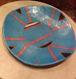 Abstract Bowl - Blue Sands - 27"dia x 4"h