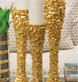Medium White Nugget Candleholder