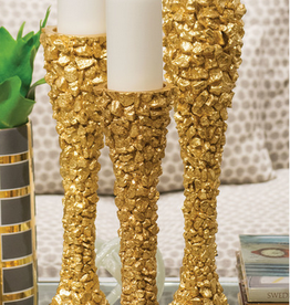 Medium White Nugget Candleholder