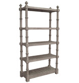 Island Etegere Book Case in Riverwash 77" x 44" x 16"